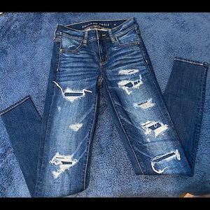 American eagle ripped jeans